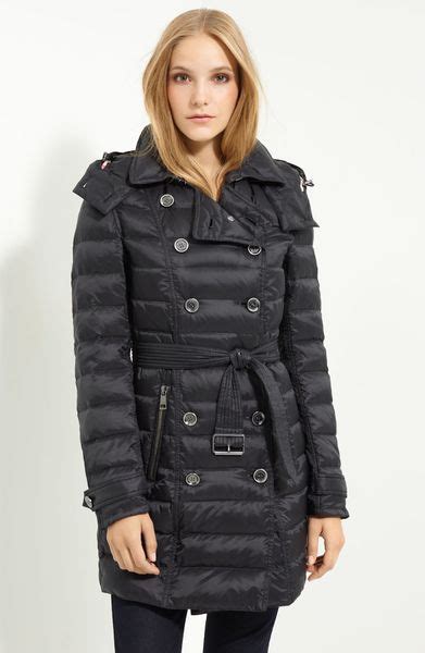 burberry brit daunenmantel schwarz